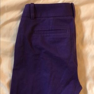 Jcrew purple cityfit stretch chino